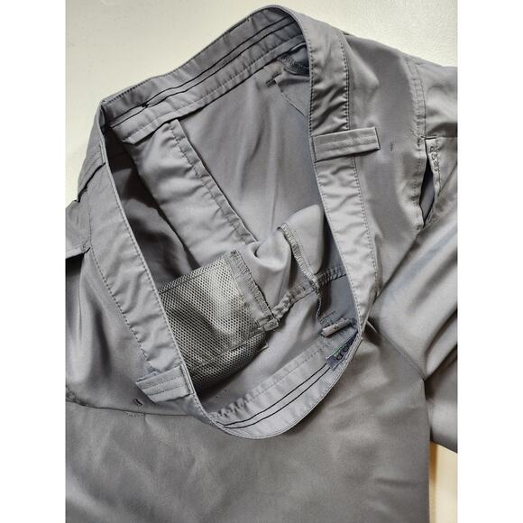 IZOD Golf Shorts Mens Size 36 Gray XFG Chino Flat Pockets Belt Loops Summer - Picture 14 of 16